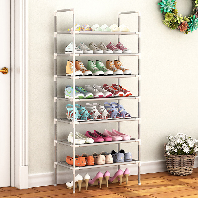 Hot Selling Simple Minimalist Metal Shoe Rack Economy Modern Small Shoe Rack for Bedroom Dorm