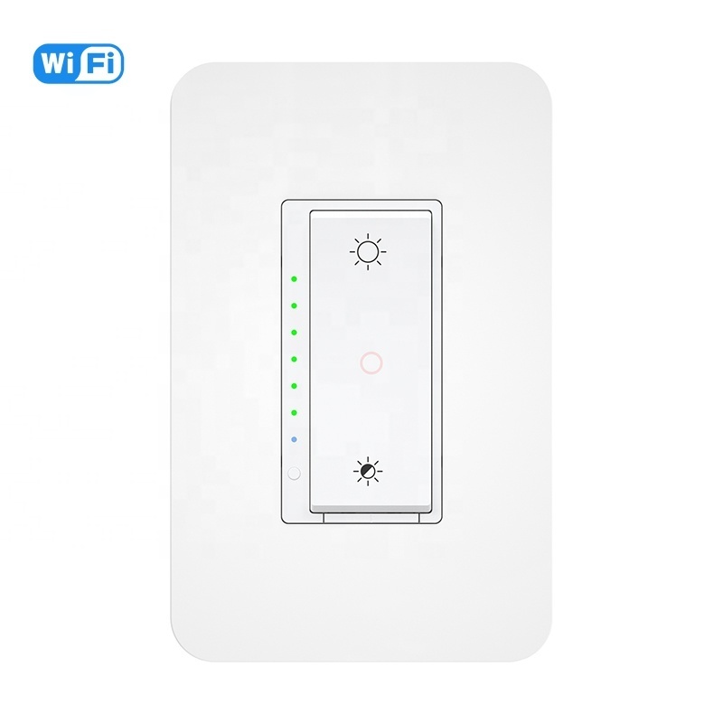 Remote Control Smart Switch Dimmer WIFI Switch 2.4GHz WiFi Dimmer Switches for LED Lights/CFL Light Bulbs