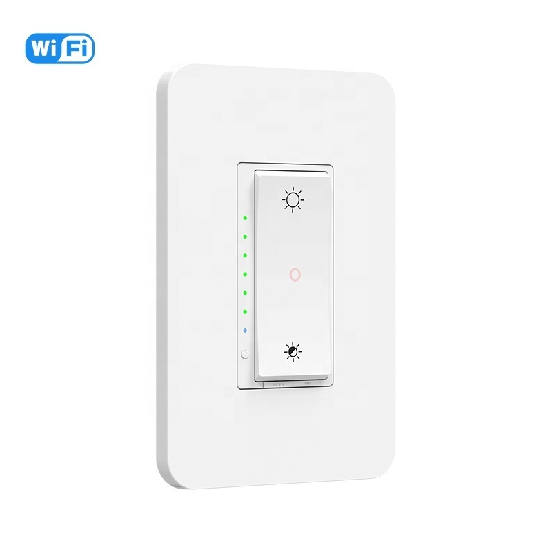 Remote Control Smart Switch Dimmer WIFI Switch 2.4GHz WiFi Dimmer Switches for LED Lights/CFL Light Bulbs