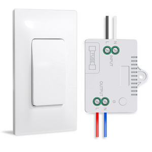 Self-Powered NO battery Wireless Light Switch with Receiver  RF433 Remote Control Receiver Smart Light Switch and Receiver Kit