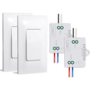 Self Powered Wireless Light Switch and Receiver Kit 433Mhz Wireless Smart Switch RF Remote Receiver Self Powered Light Switch