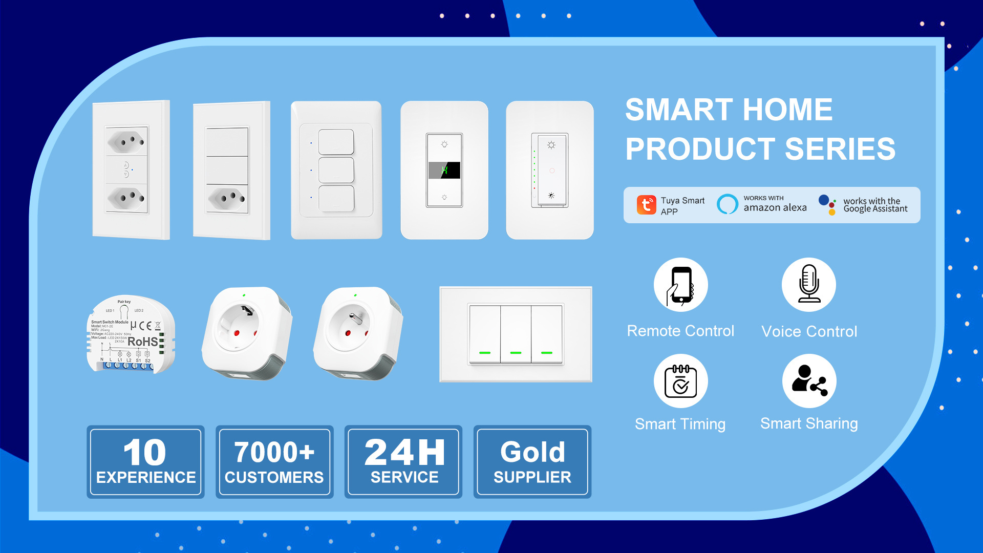 US Milfra 15A 3 Way Smart Life/Home App Voice Remote Control wifi dimmer switch TRIAC smart tuya dimmer switch for led lights