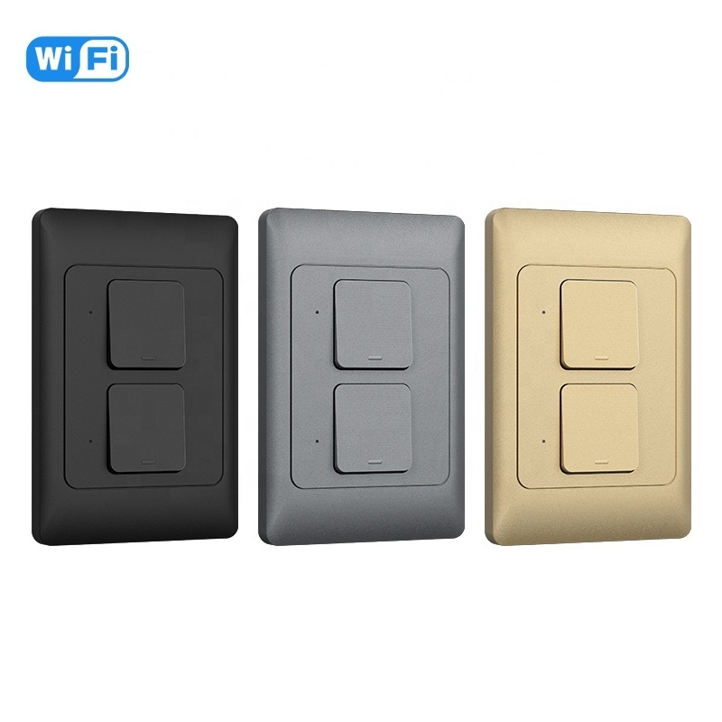 Australia Smart Home Wifi Light Switch,1 2 3 Gang Physical push button smart wifi Wall Switch matter smart switch