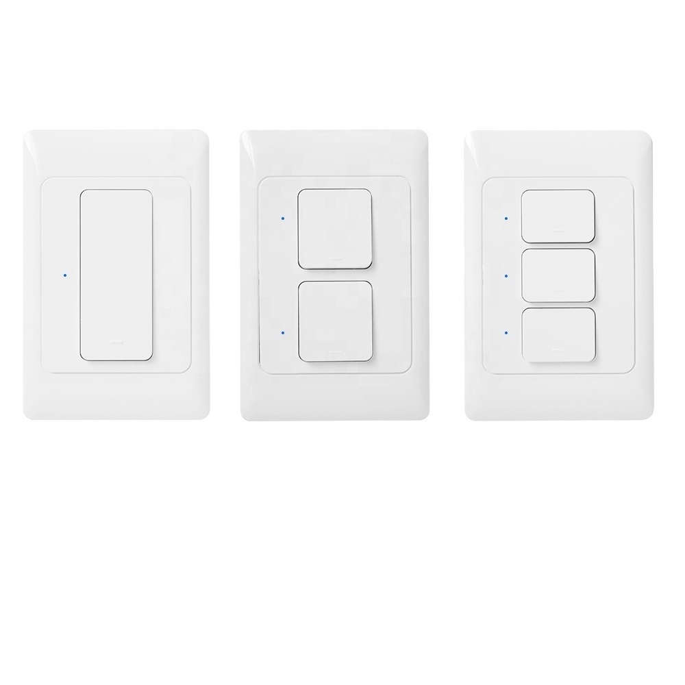 Australia Mobile Remote Control light switch ZigBee No Neutral Zigbee Smart Wall Push Button Switch