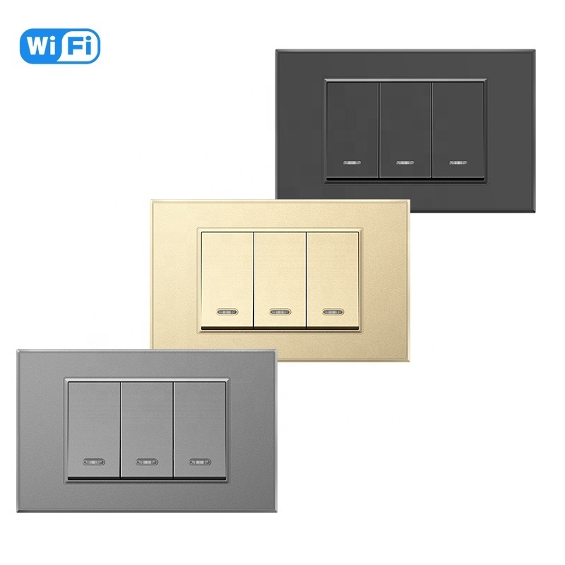 Milfra Smart Wifi Switch Neutral/No Neutral Wire optional Required Smart Light Switch Push Button Voice Control Wall Switch