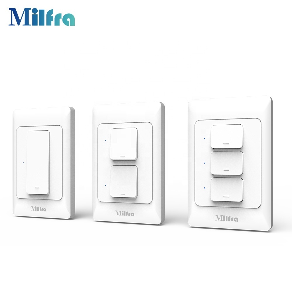 AU 1/2/3 gang Smart Home Alexa Light Switch Physical push button switch timer APP control Smart Home Wifi Timer Switch