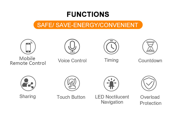 EU Smart home wifi controlled power switch WiFi Smart Wall Touch Light Switch Glass Panel Remote Control Smart Touch Switch