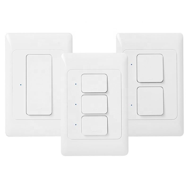 Australia Smart Home Wifi Light Switch,1 2 3 Gang Physical push button smart wifi Wall Switch matter smart switch