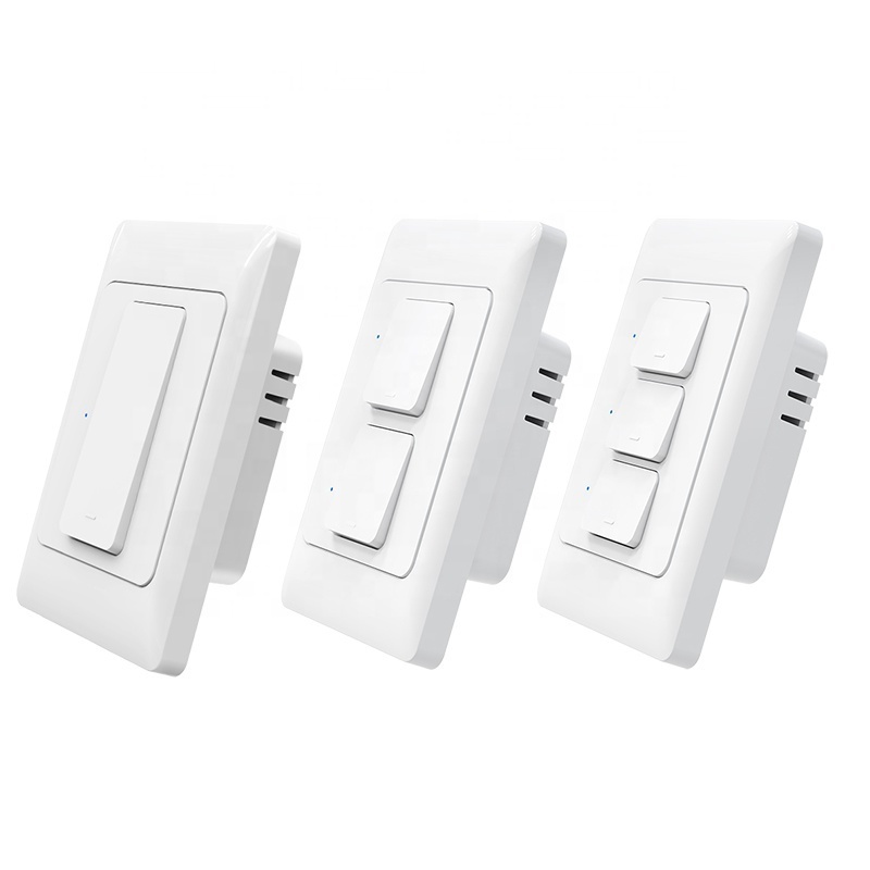 AU 1/2/3 gang Smart Home Alexa Light Switch Physical push button switch timer APP control Smart Home Wifi Timer Switch