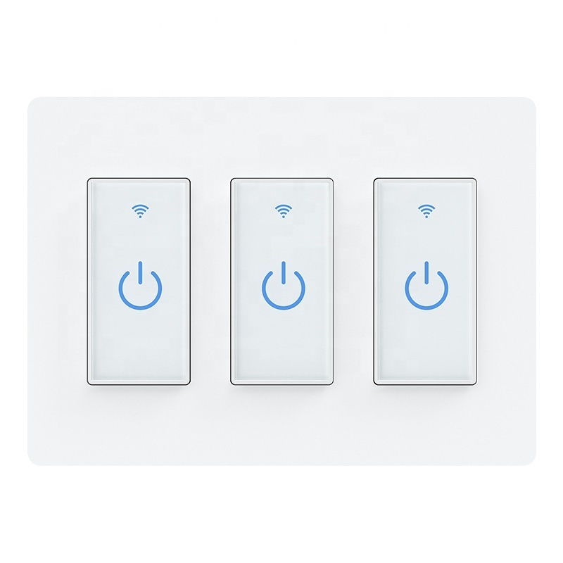 IOT smart touch wifi light switch with built in timer smart wifi smart switch domoticainteligent Physical Button Switch