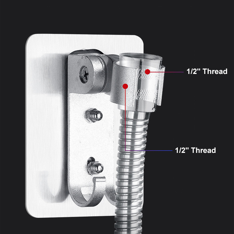 Wholesale Universal Adjustable No-Drilling Fixing Bathroom Wall Mount Bracket Shower Head Holder Bracket