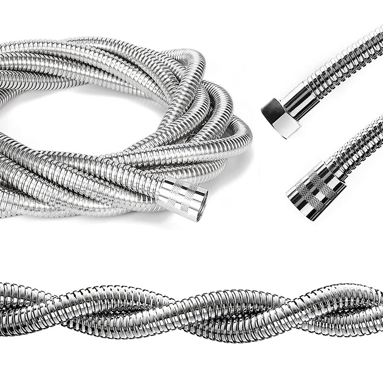 Custom Length High Quality Ultra-Flexible Replacement Metal Stainless Steel Shower Hose With 2M Hose