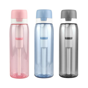 769ml Ultra Filtratio Outdoor Travel Camping Hiking Portable Filter Water Bottle with Replaceable Filter Straw