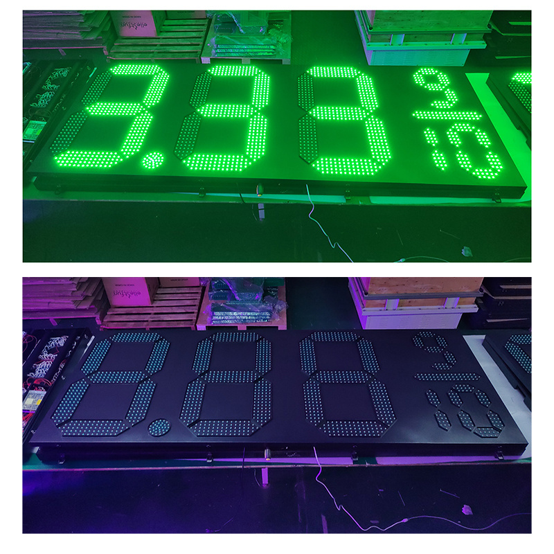 40inch 888910 Green Digital Large Led Fuel Price Display and Gasoline Led Price Station Signs 7 Segment Gas Price Sign