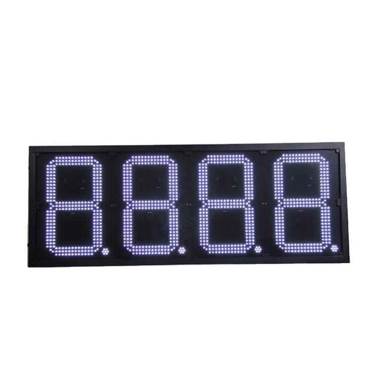 12inch White Color Electronic RF Remote Control LED Petrol Price Changer Sign Display