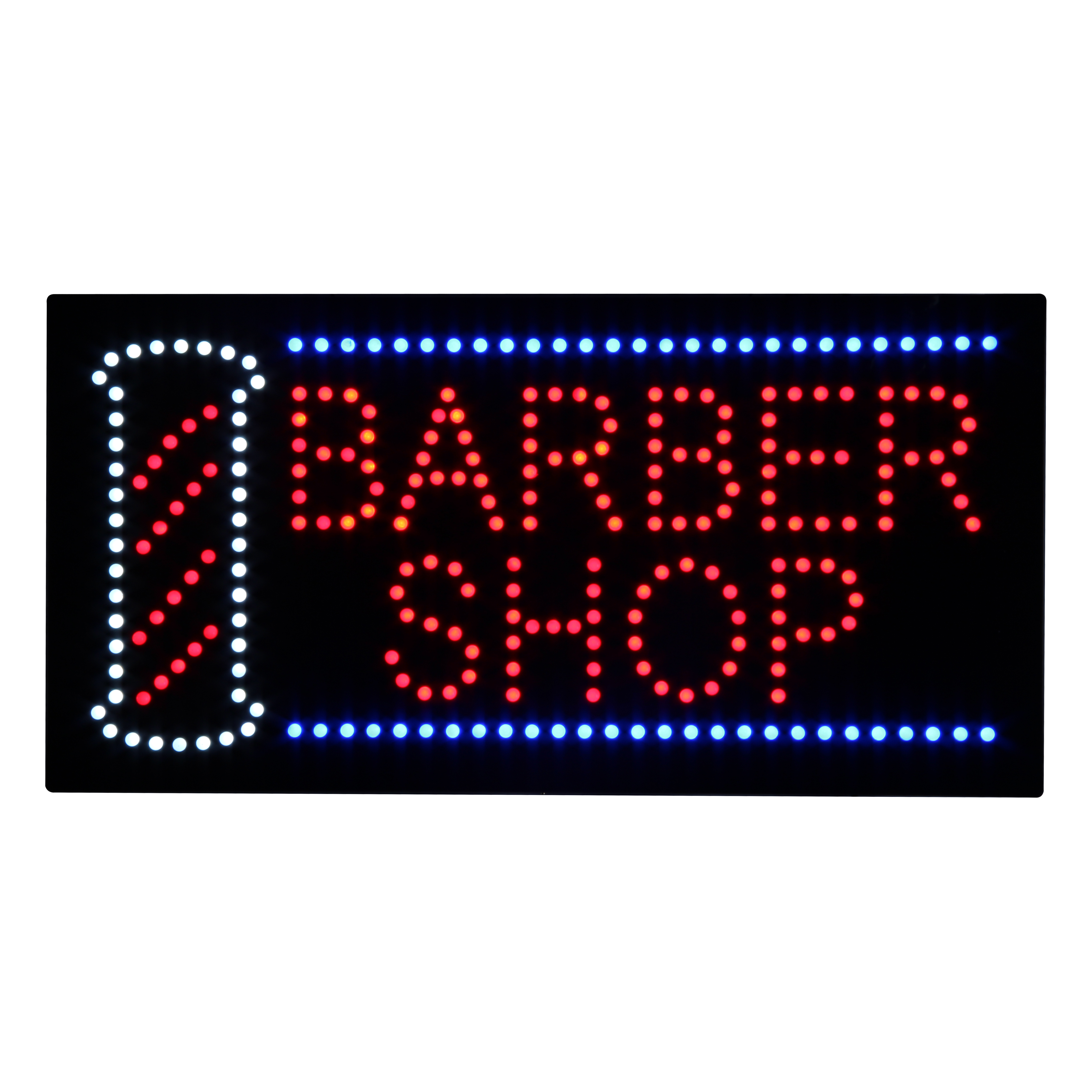 Ultra Bright Hanging Led Barber Shop Hair Salon Hair Cut Open Light Panel Sign Board Display for Business Shop Store Window