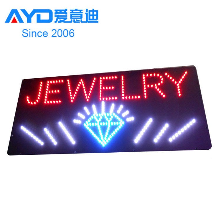 Wholesale Factory Price Acrylic LED Open Closed Sign Display Flashing Shop Window Indoor LED Advertising Sign