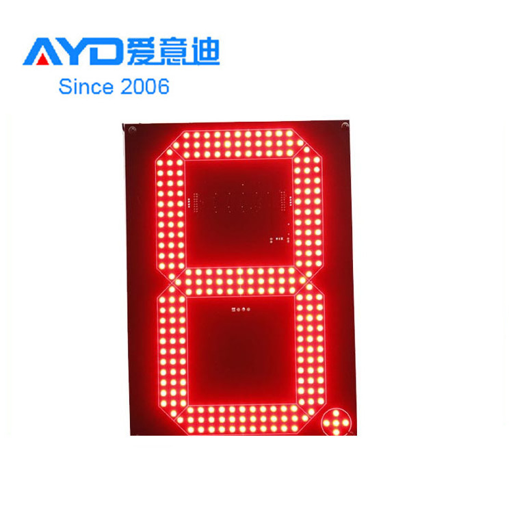 REGULAR Red 7 Segment LED Display Electronics Scoreboard Wireless Gas Station led Price Sign Screen 18 Inch