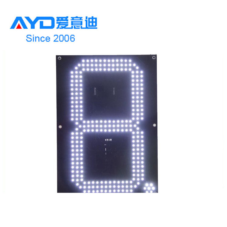 12inch White Color Electronic RF Remote Control LED Petrol Price Changer Sign Display