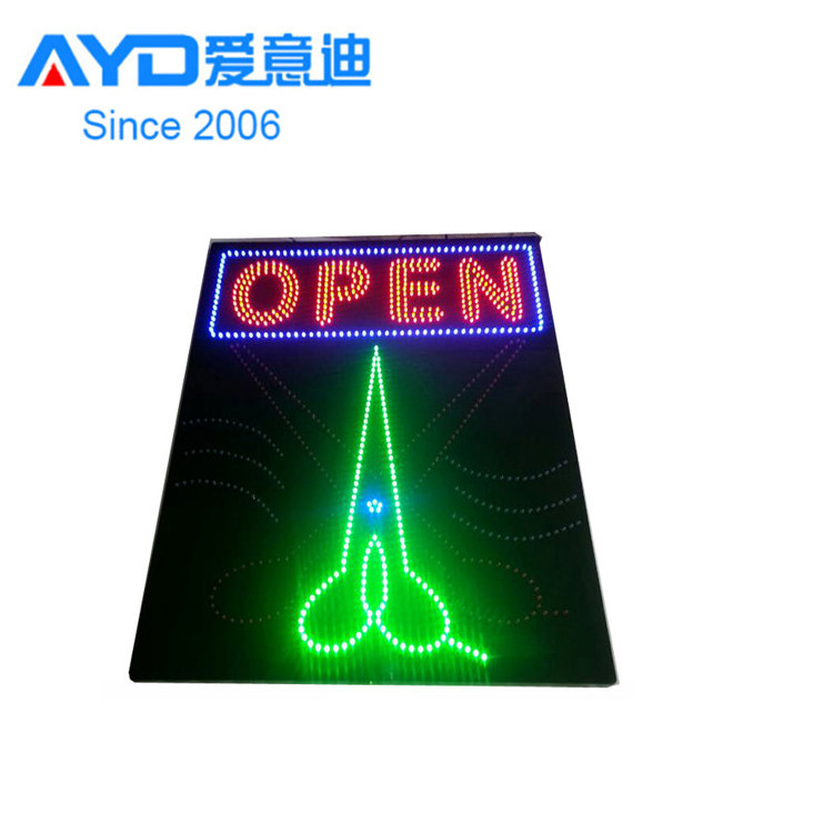 Electronic LED Business Sign Flash LED Open Sign Indoor Hair Salon Shop LED Window Sign