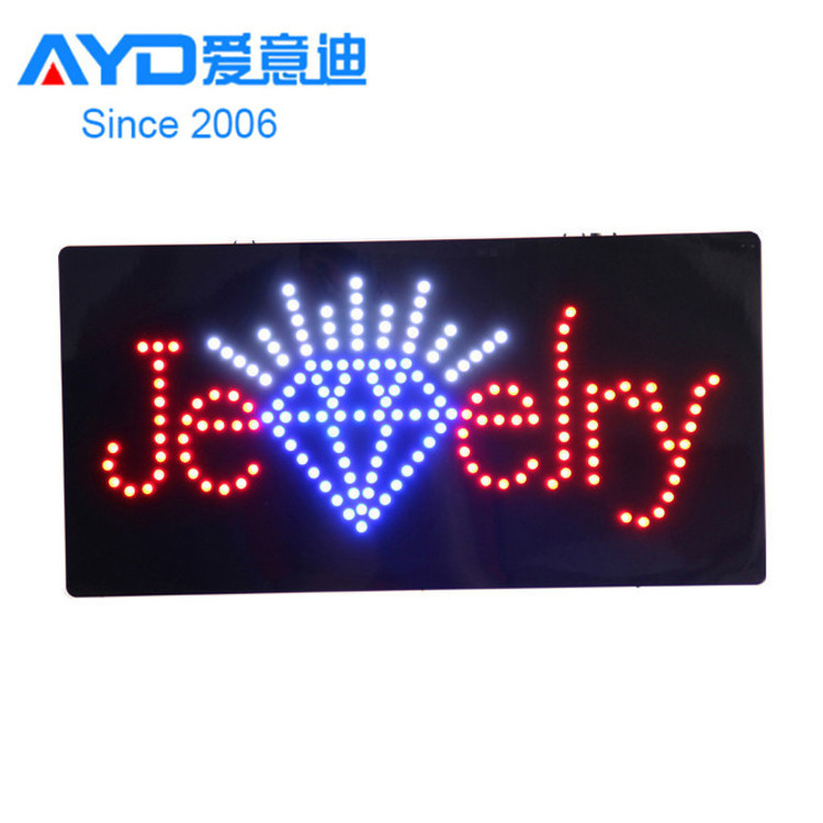 Wholesale Factory Price Acrylic LED Open Closed Sign Display Flashing Shop Window Indoor LED Advertising Sign