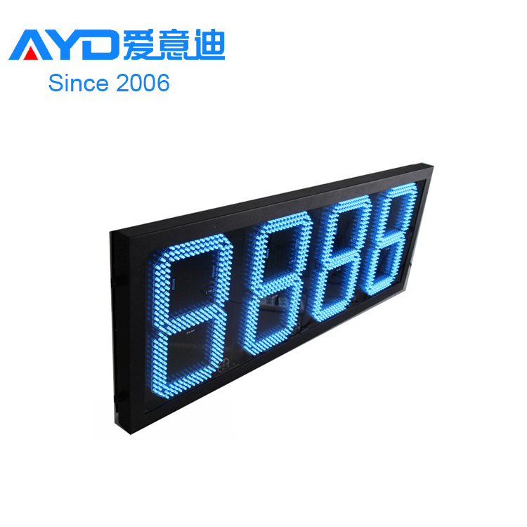 Hight Bright LED Gas Price Sign 7 Segment LED Display Outdoor Program LED DIgital Screens