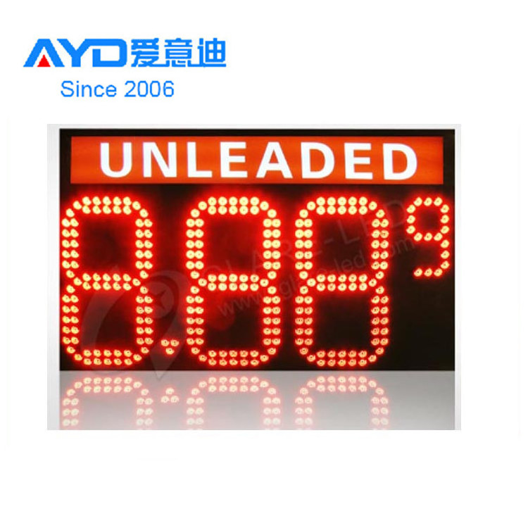 big sale US Regular Gas Station LED Price Changers sign 7 Segment LED Display Screen Panel for Outdoor