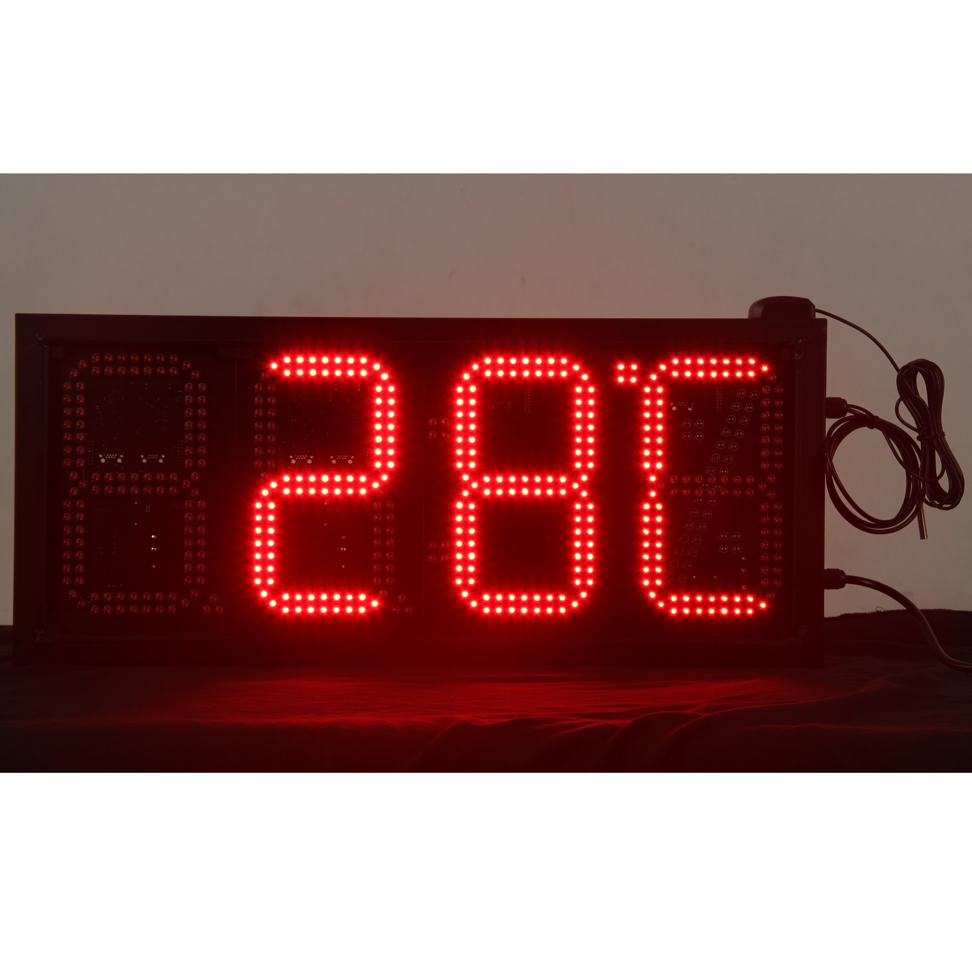 8Inch 8888 Small Led Clock 7 Segment Digital Number Board Led Time And Temperature Sign