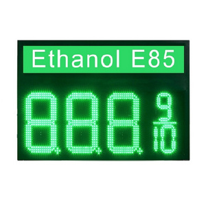 Led Green Ethanol E85 Gas Station Price Sign 8" 888910 Waterproof LED Oil Gas Station Digital Gasoline USA Display