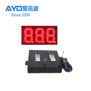 REGULAR Red 7 Segment LED Display Electronics Scoreboard Wireless Gas Station led Price Sign Screen 18 Inch