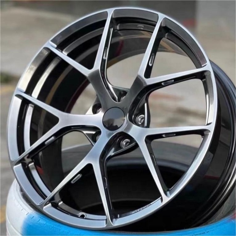 Custom Luxury Platinum Silver Replica BBS FI-R 5x114.3 5x120 Sport Rims 17 18 19 20 Inch Forged Wheels for Audi BMW Mercedes