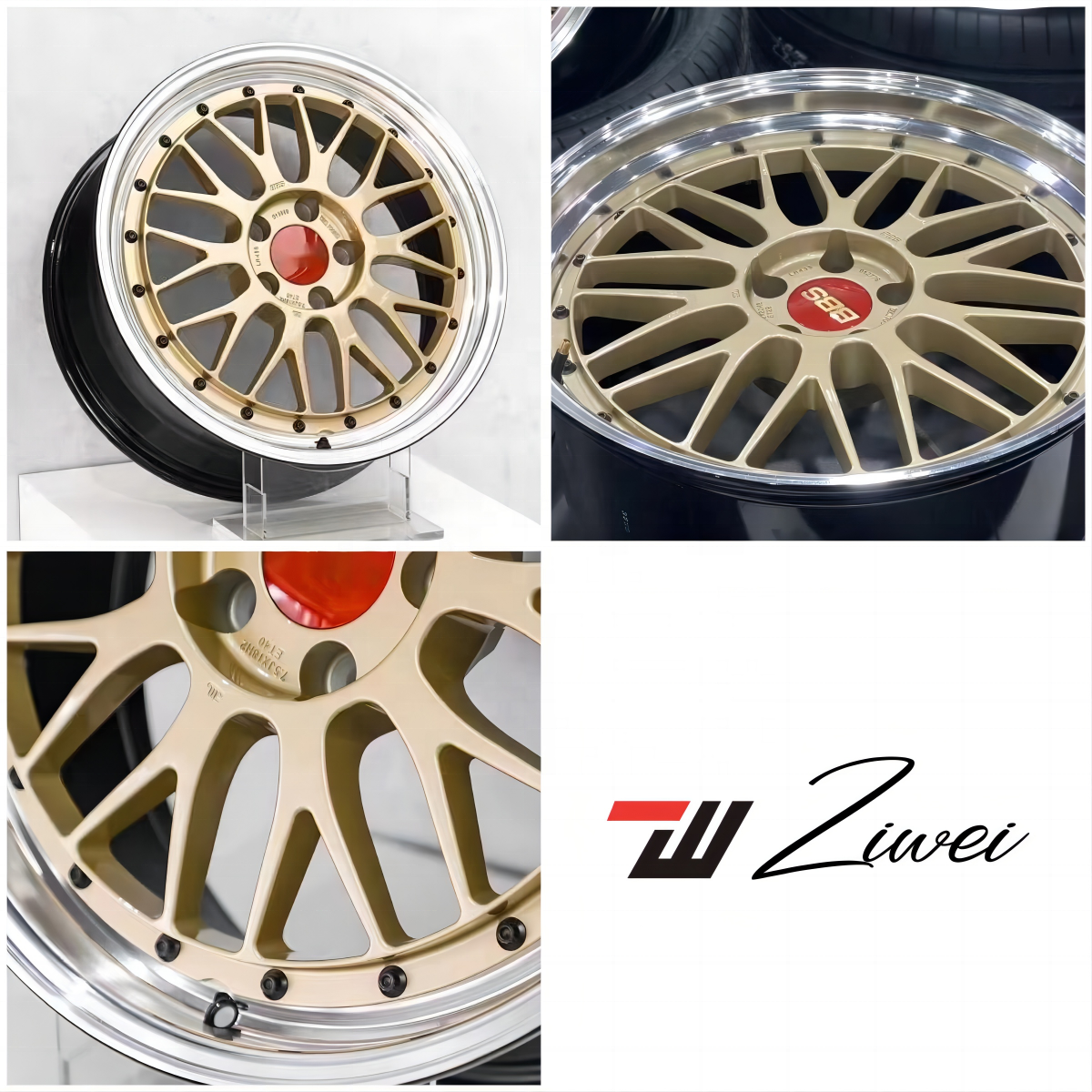 Hot Sale Popular Replica BBS LM 5x100 5x108 5x112 5x114.3 5x120 2 piece Forged Racing Car Rims 18 19 20 21 22 23 24 inch Wheel