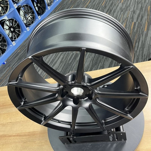 Customized Luxury Monoblock 2 Piece 3 Piece Passenger Car Forged Alloy Matte Black Wheels 5x112 5x120 Rims for Audi A3 A4 A5 A6