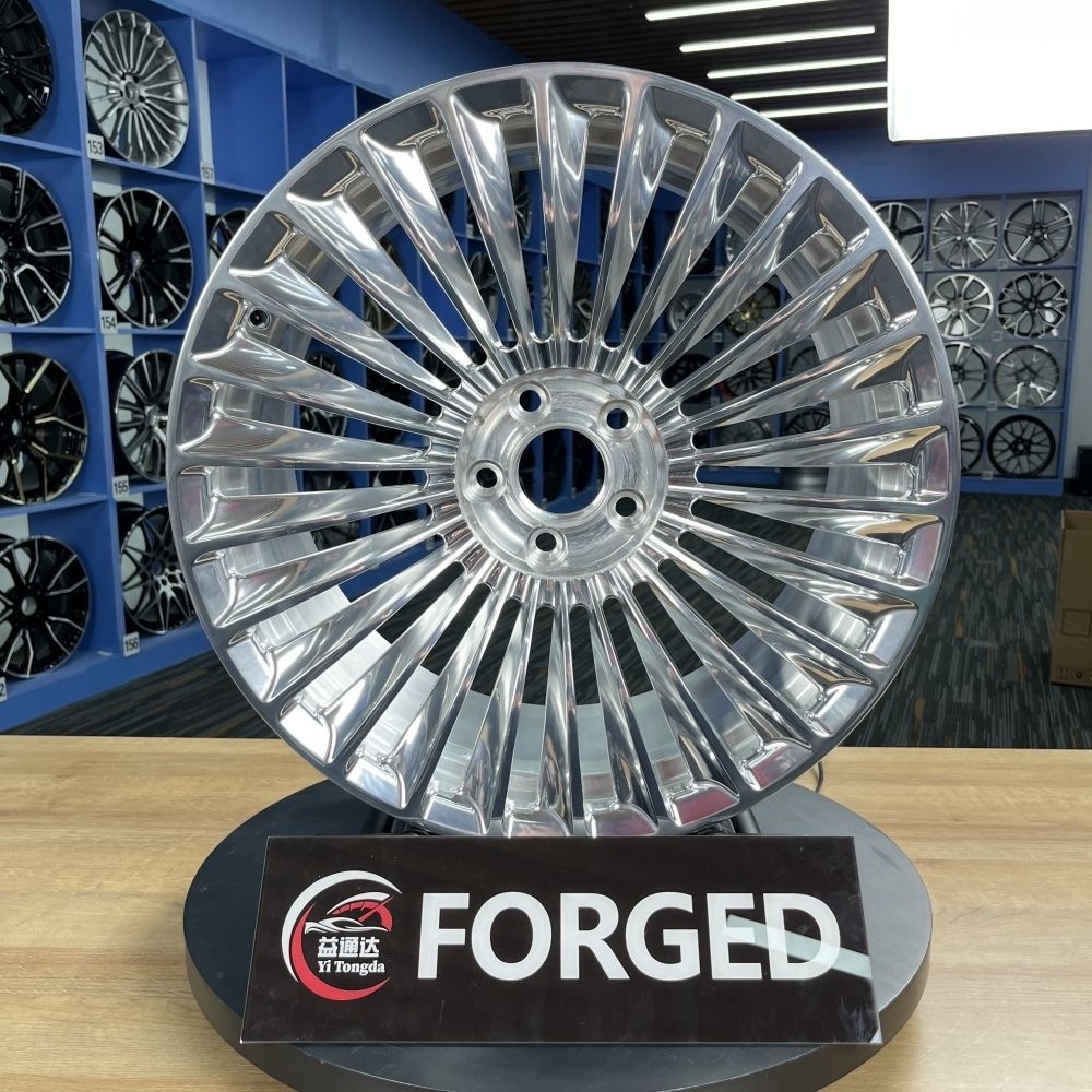 forged alloy natural color Multiple Spokes 5x114.3 5x112 5x120 5x100 5x130 PCD wheels for mercedes amg brabus maybach rims