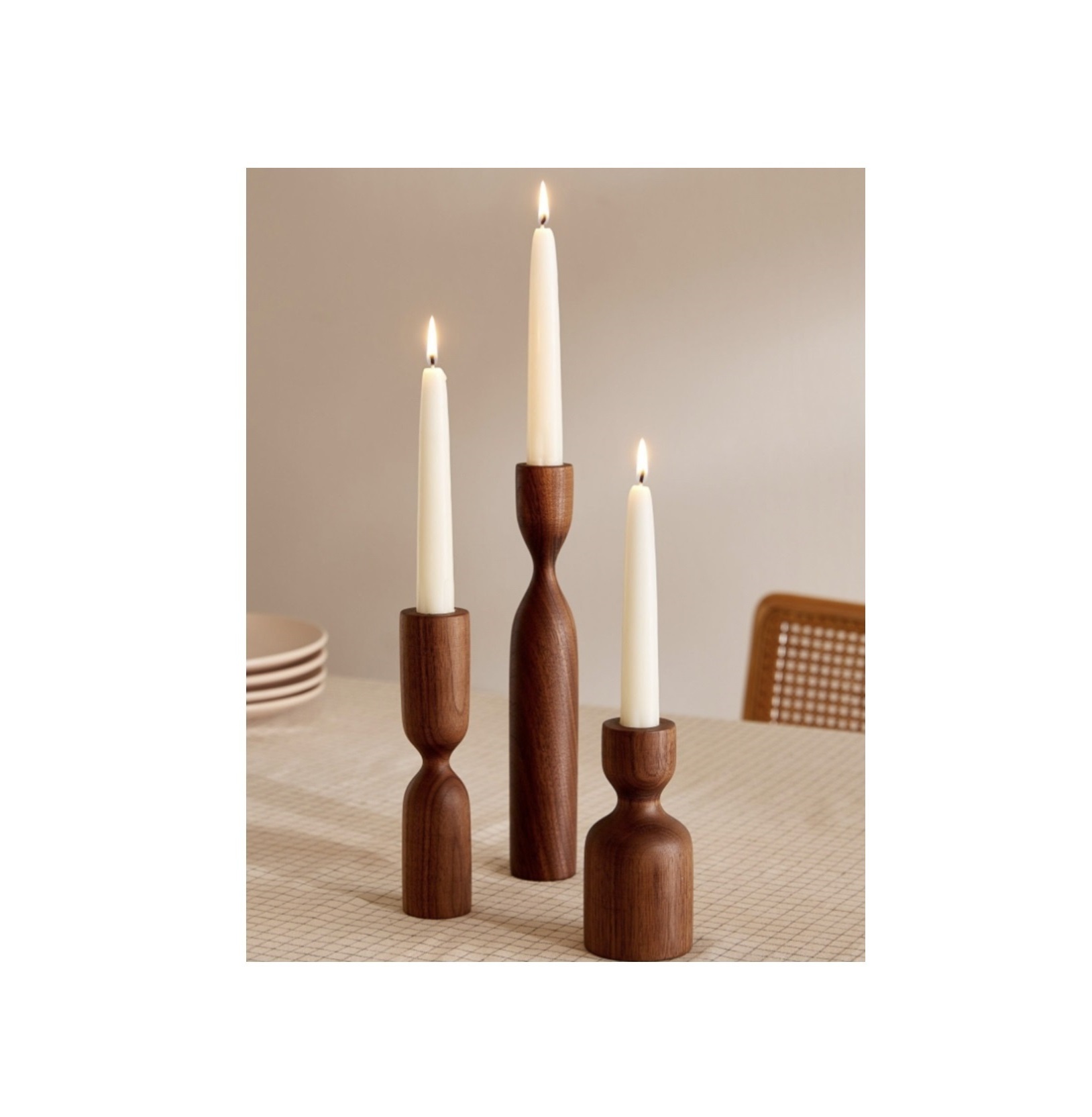 High on Demand Top Selling Wooden Candle Holder for Home and Living Room Decoration Available at Bulk Price