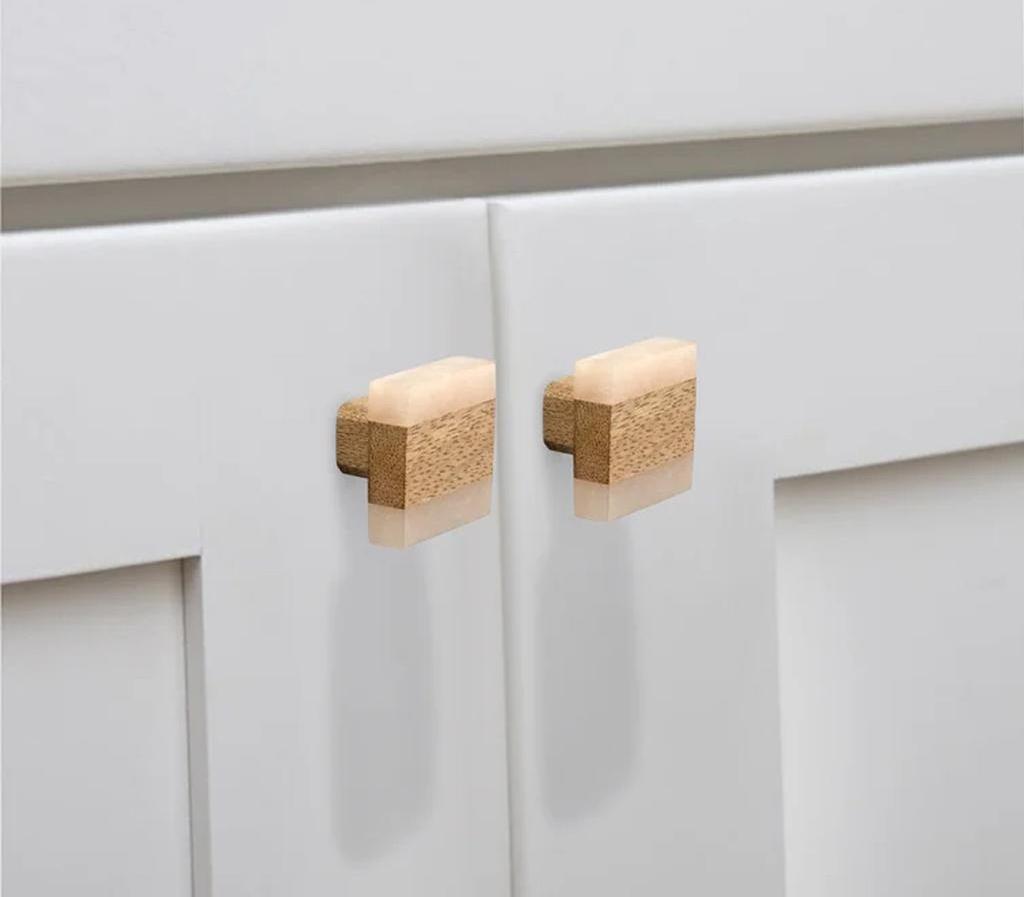 New design Wood And Resin Design Pull And Knobs hardware drawer kitchen brass doors and Hot sale products