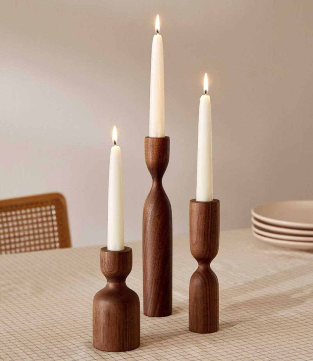 High on Demand Top Selling Wooden Candle Holder for Home and Living Room Decoration Available at Bulk Price