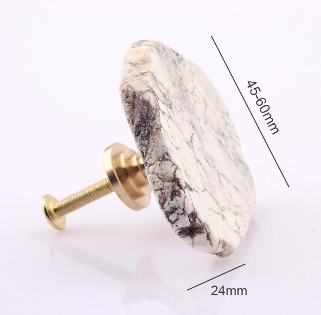 THE New gemstone pulls Fashionable stone Agate Knob Design Color Round Drawer Handles Kitchen Cabinet Handle Furniture Knobs