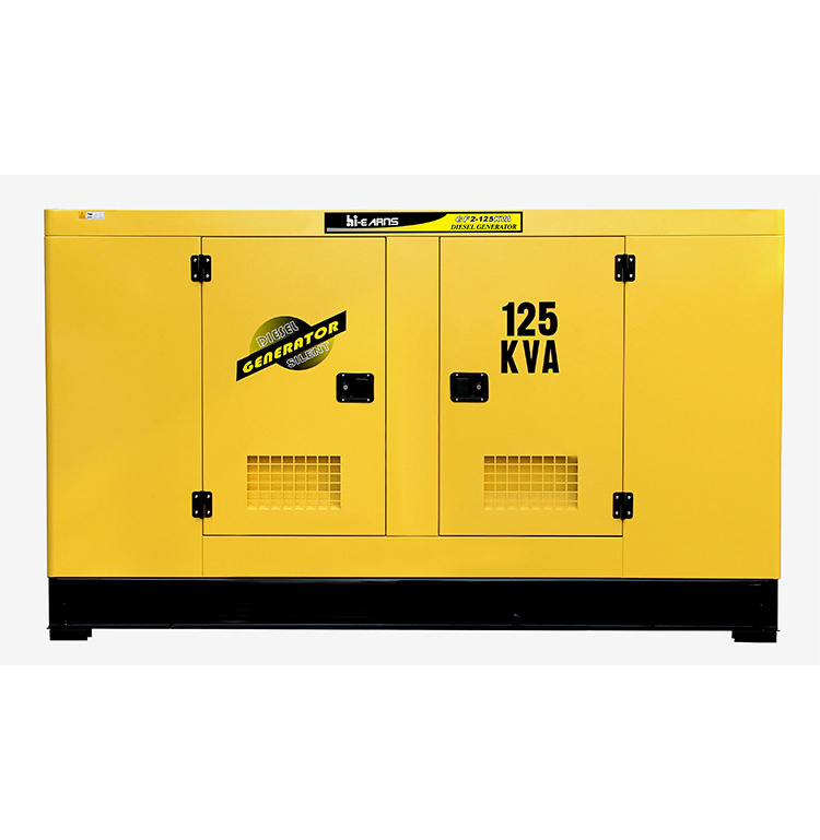 Super silent 80KW 100KVA diesel generator price water cooled four cylinder electronic governor generator