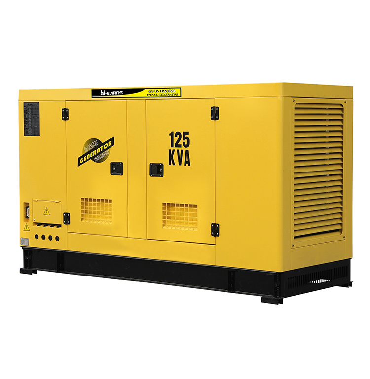 Super silent 80KW 100KVA diesel generator price water cooled four cylinder electronic governor generator