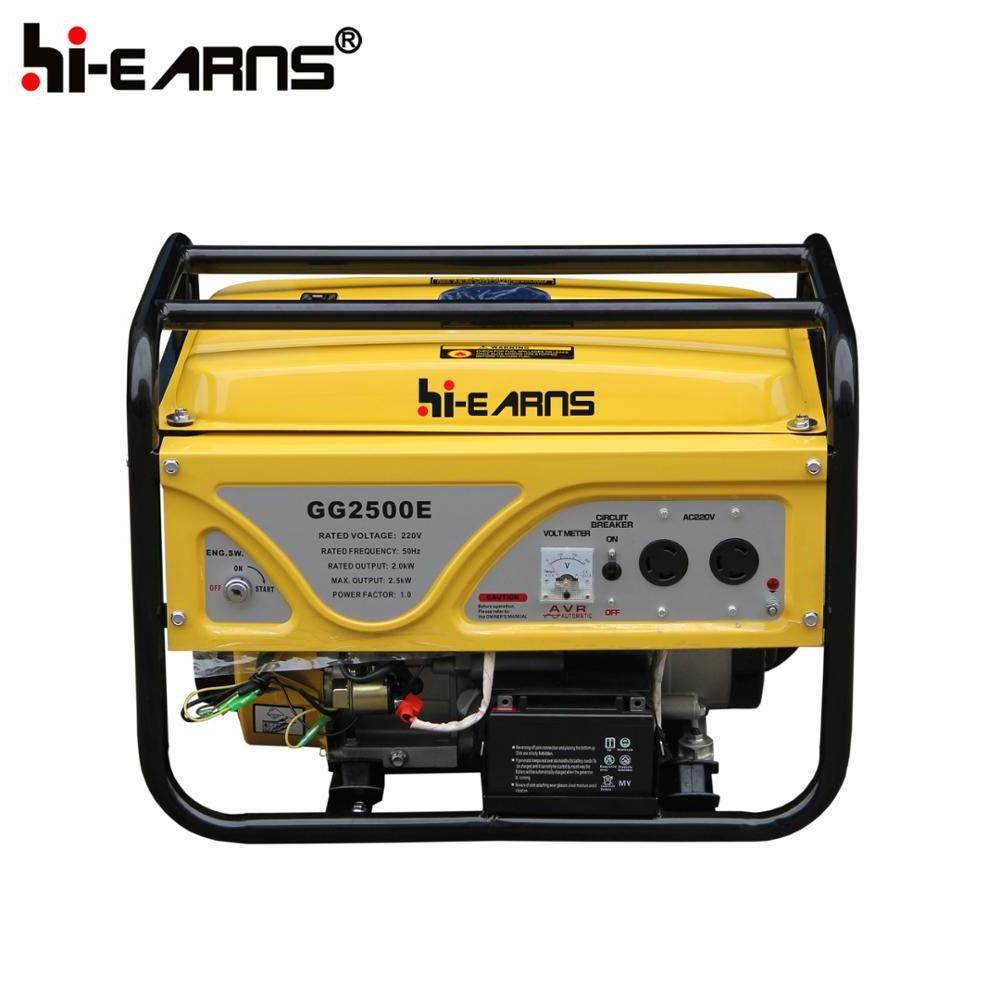 Air-cooled portable 2kw gasoline power generator