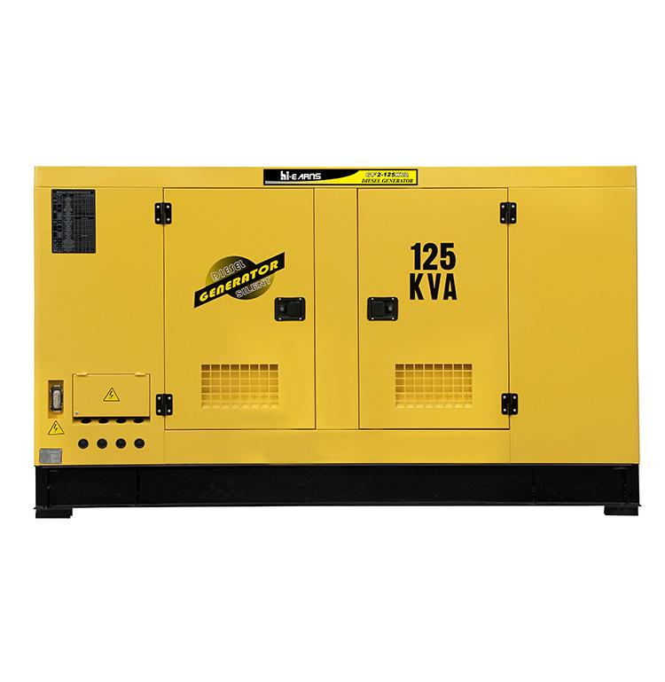 Super silent 80KW 100KVA diesel generator price water cooled four cylinder electronic governor generator