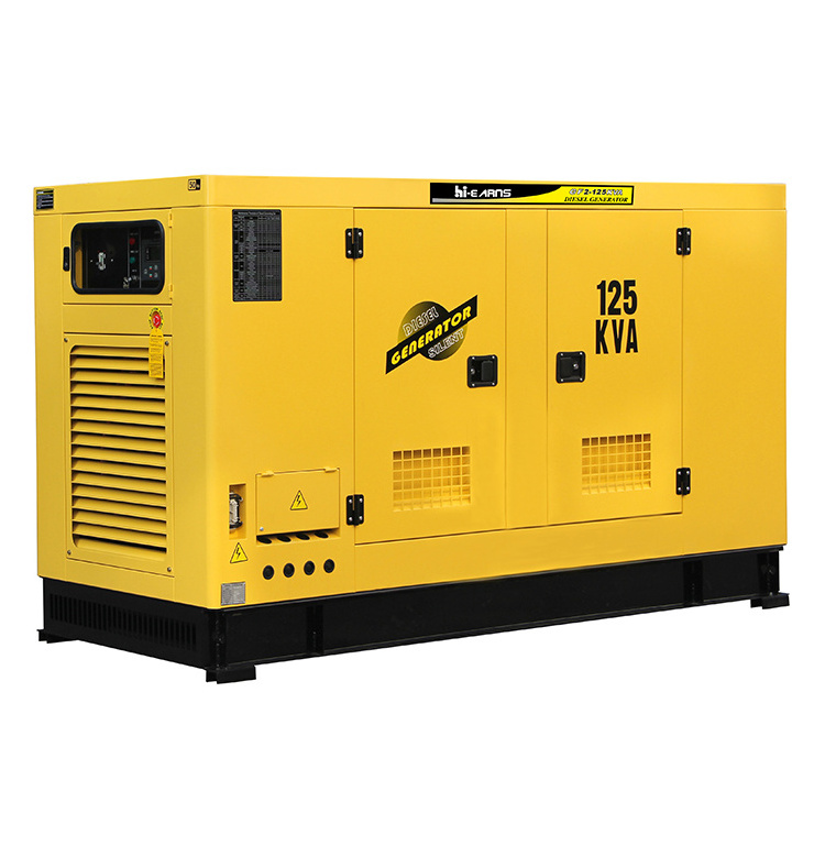 Super silent 80KW 100KVA diesel generator price water cooled four cylinder electronic governor generator