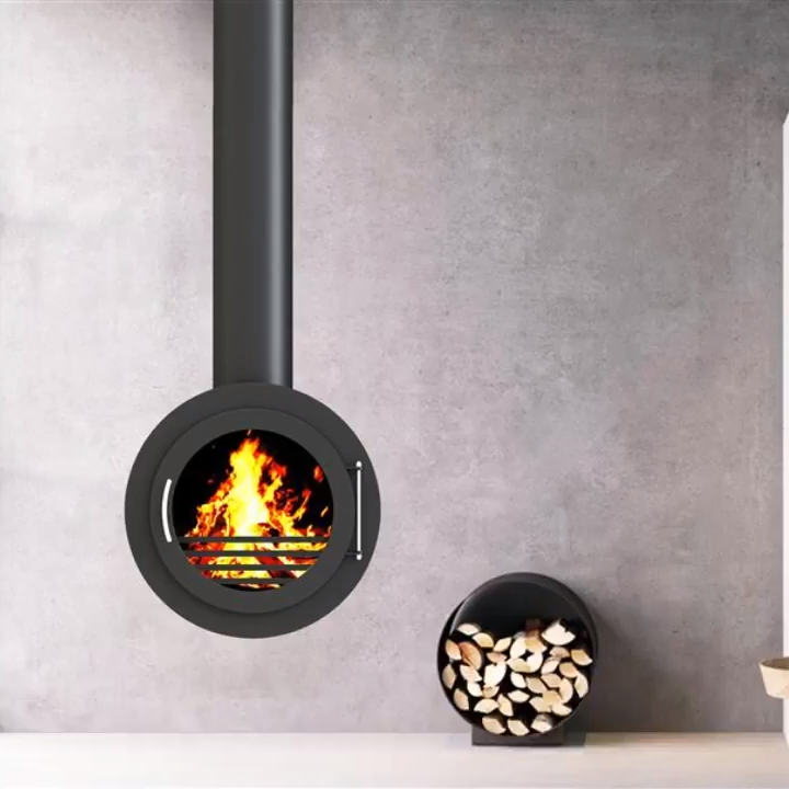 2023 popular style wood burning stove and suspended fireplace