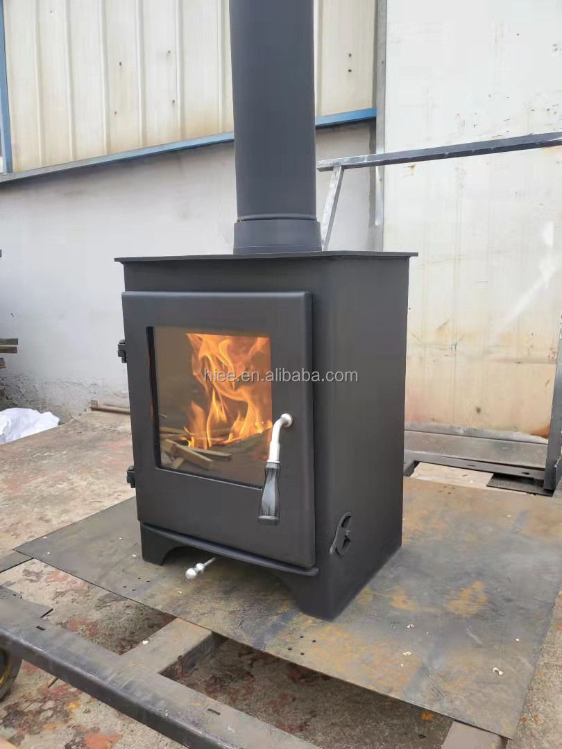 indoor freestanding small wood burn stove and fireplace