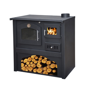 2024 Hot Sale Modern Design Heating Wood Burning Stove with Oven For Villa