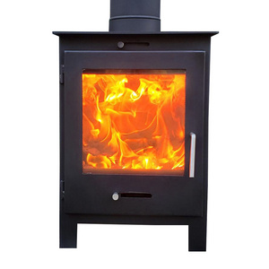 Modern Indoor Wood Burning High-Temperature Resistant Glass Cast Iron Wood Burning Stove