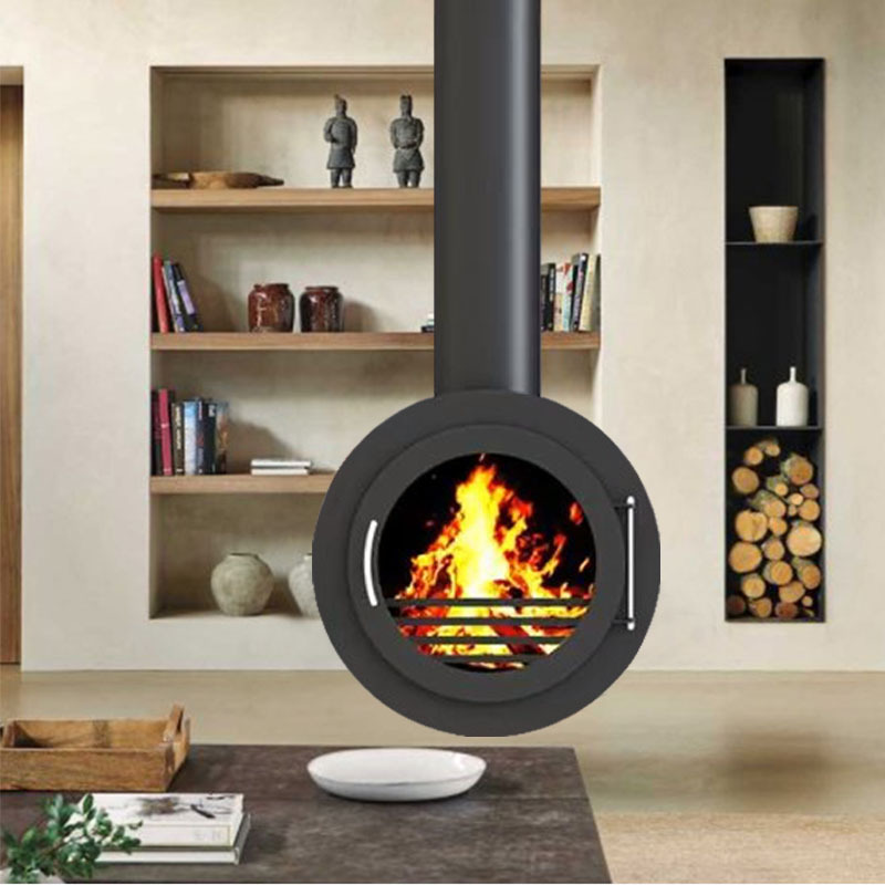 2023 popular style wood burning stove and suspended fireplace