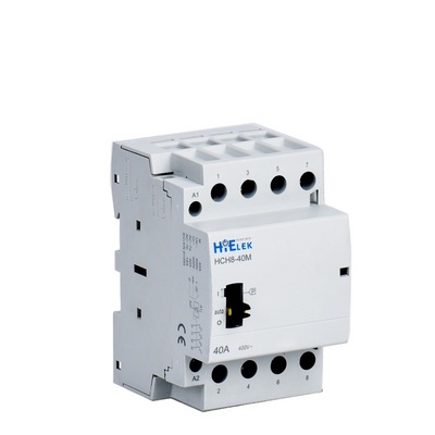 12V DC Contactor 48V, HiELEK 4 Pole manual Modular Contactor,AC Contactor magnetic starter