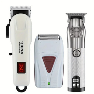 HIENA Hair Trimmer Kit Professional Hair Clippers For Men Cordless Haircut Machine Rechargeable Trimmer Men's Beard Trimmer